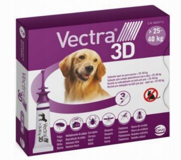 VECTRA 3D Roztwór dla psów 25-40kg na pchły i kleszcze