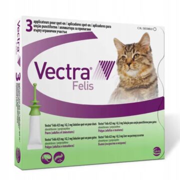 VECTRA 3D roztwór dla kotów 0,6-10kg na pchły i kleszcze