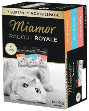 MIAMOR Ragout Royale kawałki indyka, łososia i cielęciny