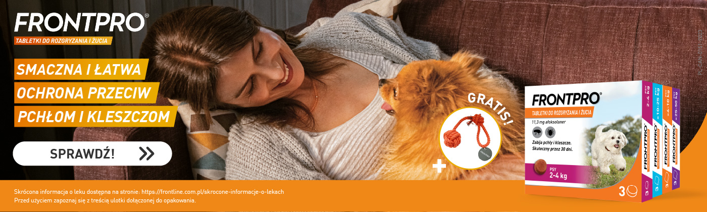 Tabletki FRONTPRO + szarpak piłka GRATIS!