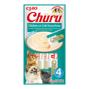 INABA CAT Churu kurczak z krabem