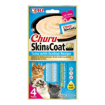 INABA CAT Churu Skin and Coat tuńczyk małża