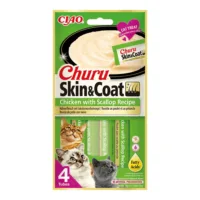 INABA CAT Churu Skin and Coat kurczak małża