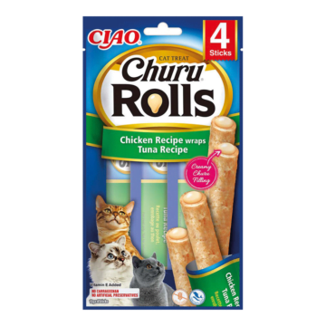 INABA CAT Churu Rolls kurczak z tuńczykiem