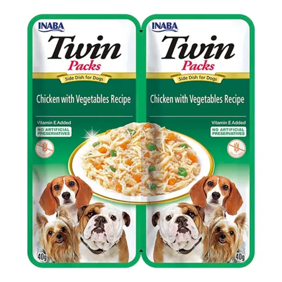 INABA DOG Twin kurczak warzywa