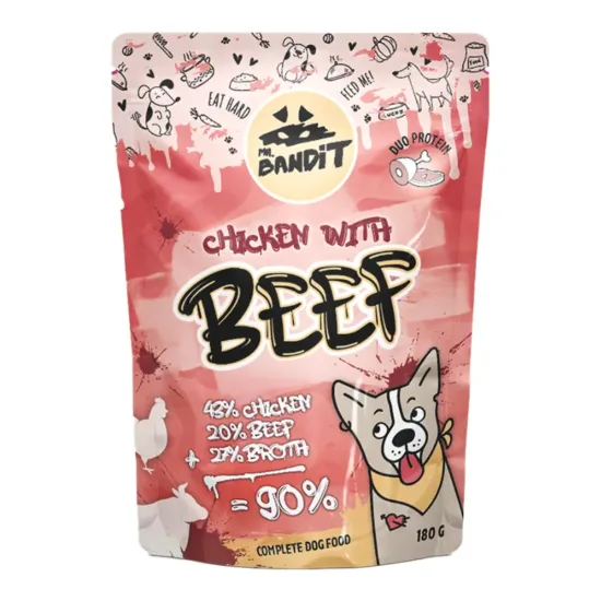 MR BANDIT Chicken Beef 180g duoproteinowa z kurczakiem i wołowiną dla psów dorosłych