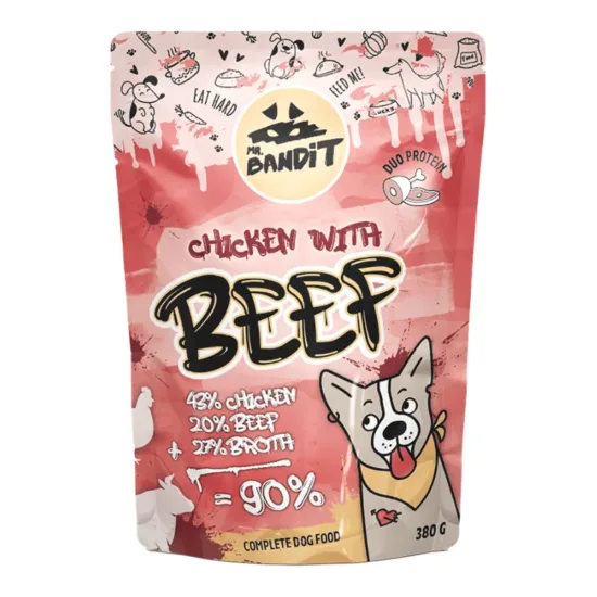 MR BANDIT Chicken Beef 380g duoproteinowa z kurczakiem i wołowiną dla psów dorosłych