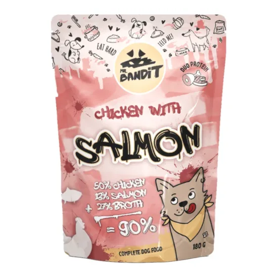 MR BANDIT Chicken Salmon 180g duoproteinowa z kurczakiem i łososiem dla psów dorosłych