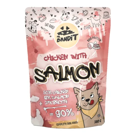 MR BANDIT Chicken Salmon 380g duoproteinowa z kurczakiem i łososiem dla psów dorosłych