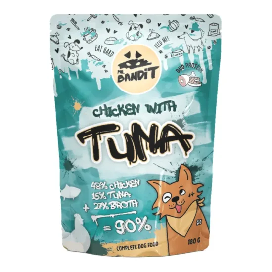 MR BANDIT Chicken Tuna 180g duoproteinowa z kurczakiem i tuńćzykiem dla psów dorosłych