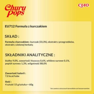 INABA CAT Churu Pops kurczak 4x15g (60g) - obrazek 7