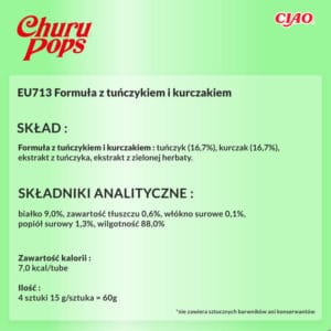 INABA CAT Churu Pops tuńczyk kurczak 4x15g - obrazek 7