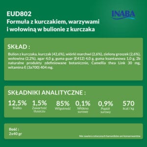 INABA DOG Twin kurczak warzywa i wołowina 12x2x40g - obrazek 7