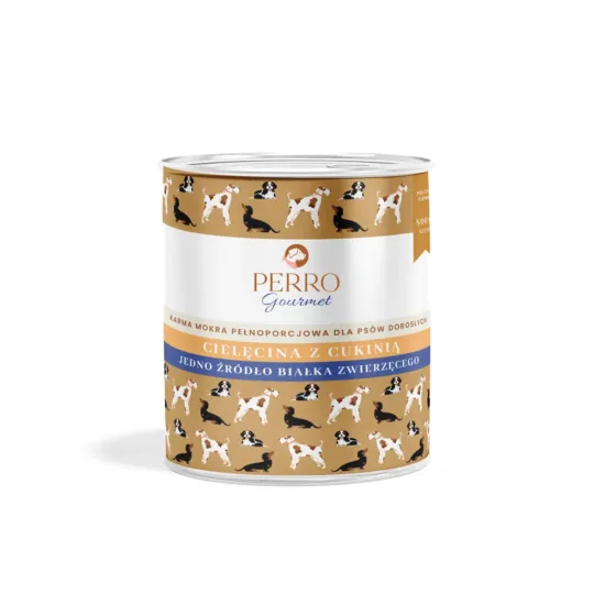 PERRO Gourmet Cielęcina z cukinią 800g