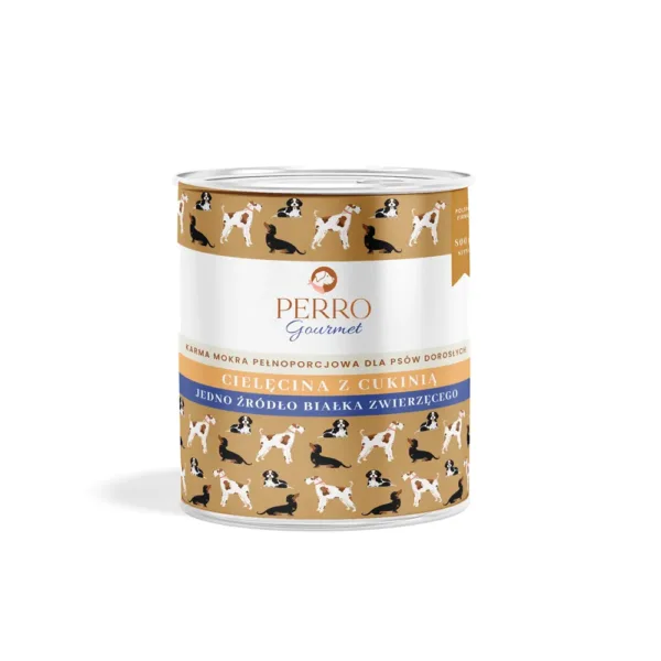 PERRO Gourmet Cielęcina z cukinią 800g