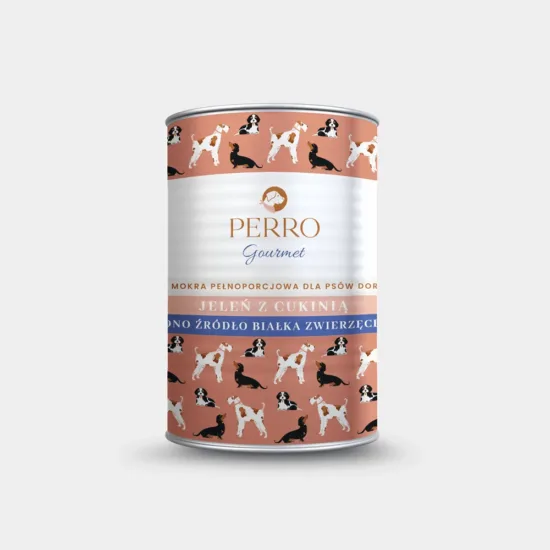 PERRO Gourmet Jeleń z cukinią 400g