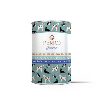 PERRO Gourmet Konina z cukinią Junior 400g