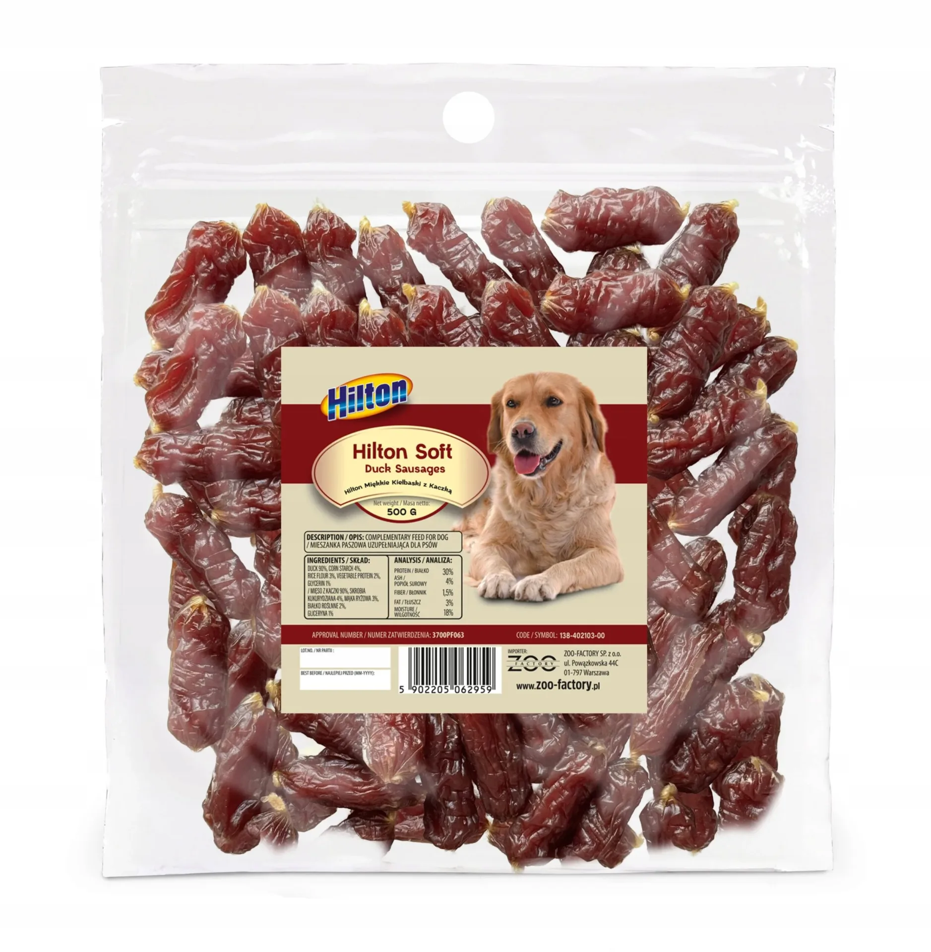 HILTON Soft Duck Sausages
