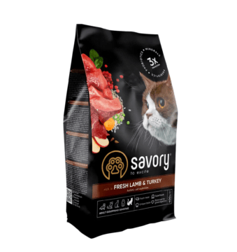 SAVORY Adult Cat Sens Fresh Lamb&Turkey