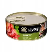 SAVORY Kitten Turkey 100g mokra karma dla kociąt