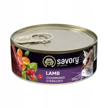 SAVORY Adult Sterilised Lamb 100g mokra karma dla kotów sterylizowanych