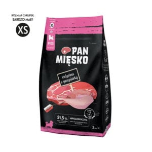 PAN MIĘSKO Cielęcina z przepiórką XS 3kg