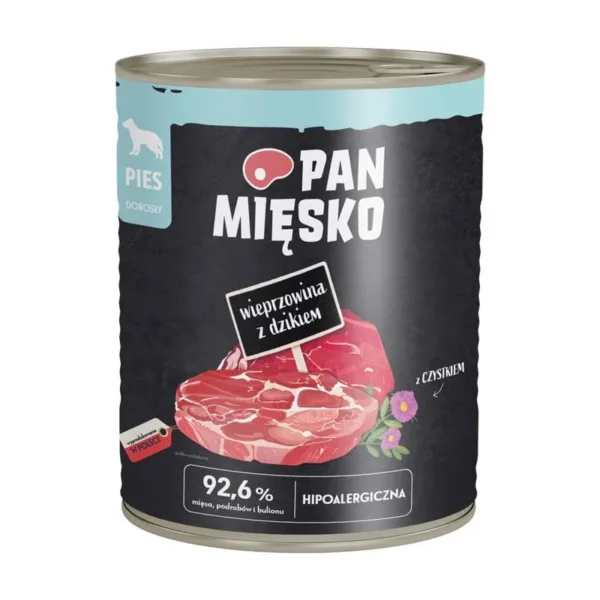 PAN MIĘSKO Wieprzowina z dzikiem 800g