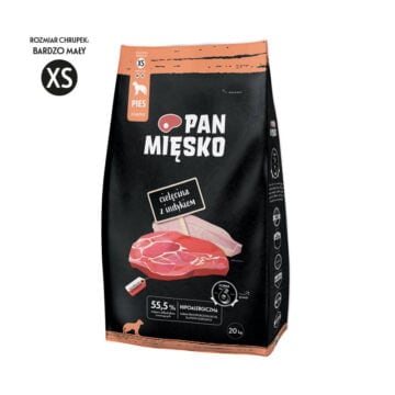 PAN MIĘSKO Cielęcina z indykiem XS 20kg