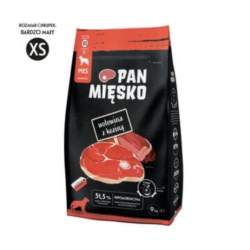 PAN MIĘSKO Wołowina z koziną XS 9kg