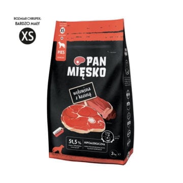 PAN MIĘSKO Wołowina z koziną XS 3kg