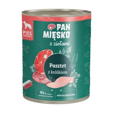 PAN MIĘSKO z ziołami Pasztet z królikiem 800g