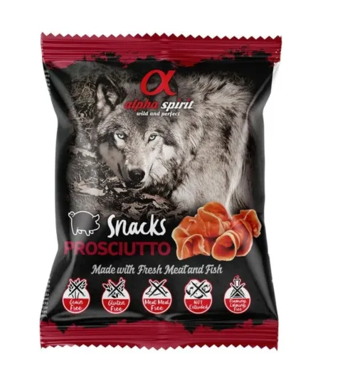 ALPHA SPIRIT Prosciutto kostka 50g przysmak dla psa