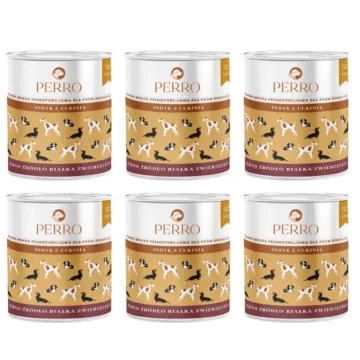 PERRO Indyk z cukinią 6x850g
