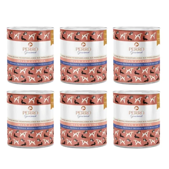 PERRO Gourmet Jeleń z cukinią 6x800g