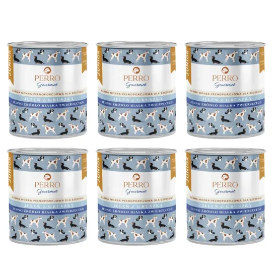 PERRO Gourmet Jeleń z gruszką Junior 6x800g