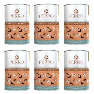 PERRO Dorsz z marchewką 6x410g