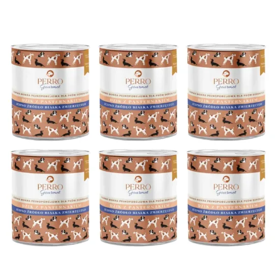 PERRO Gourmet Dzik z pasternakiem 6x800g
