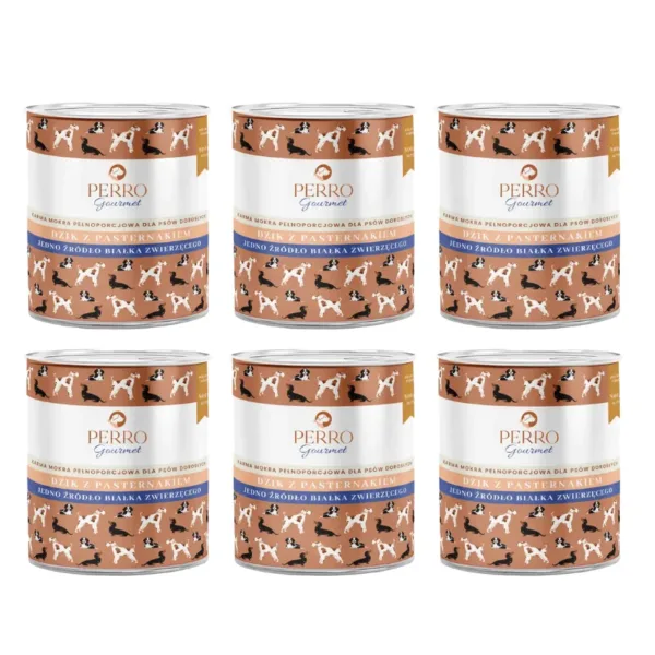 PERRO Gourmet Dzik z pasternakiem 6x800g