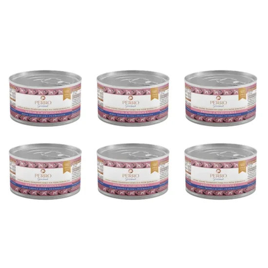 PERRO Gourmet Królik z marchewką 6x200g