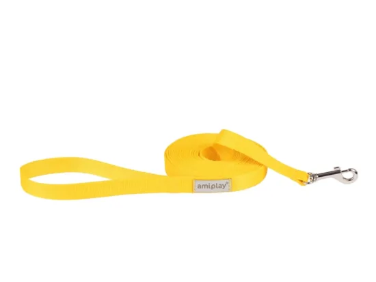AMIPLAY Smycz treningowa Samba L 500 x 2,5 cm Żółta