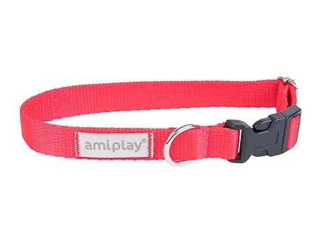 Amiplay Obroża regulowana Samba M Czerwony