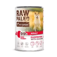 RAW PALEO Beef Rabbit Adult 400g mokra karma dla psów dorosłych duoproteina wołowina z królikiem