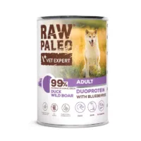 RAW PALEO Duck Boar Adult 400g mokra karma dla psów dorosłych duoproteina kaczka z dzikiem