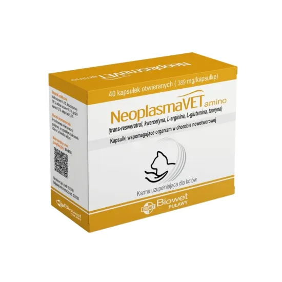 BIOWET Neoplasmavet amino 40 kapsułek na nowotwór
