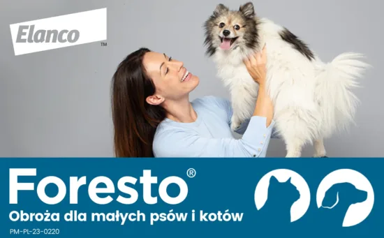 Obroża foresto dla małych psów i kotów