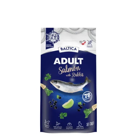 BALTICA Adult Łosoś z królikiem M 3kg