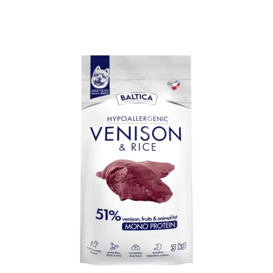 BALTICA Nutraceutic Hypoallergenic Venison & Rice XS/S