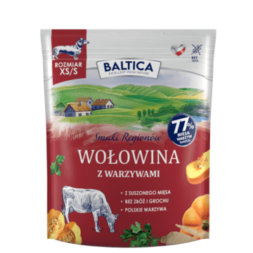 BALTICA Smaki Regionów Wołowina z warzywami XS/S