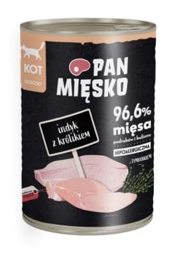 PAN MIĘSKO Indyk z królikiem 400g