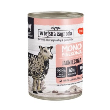 WIEJSKA ZAGRODA Monobiałkowa Jagnięcina 400g